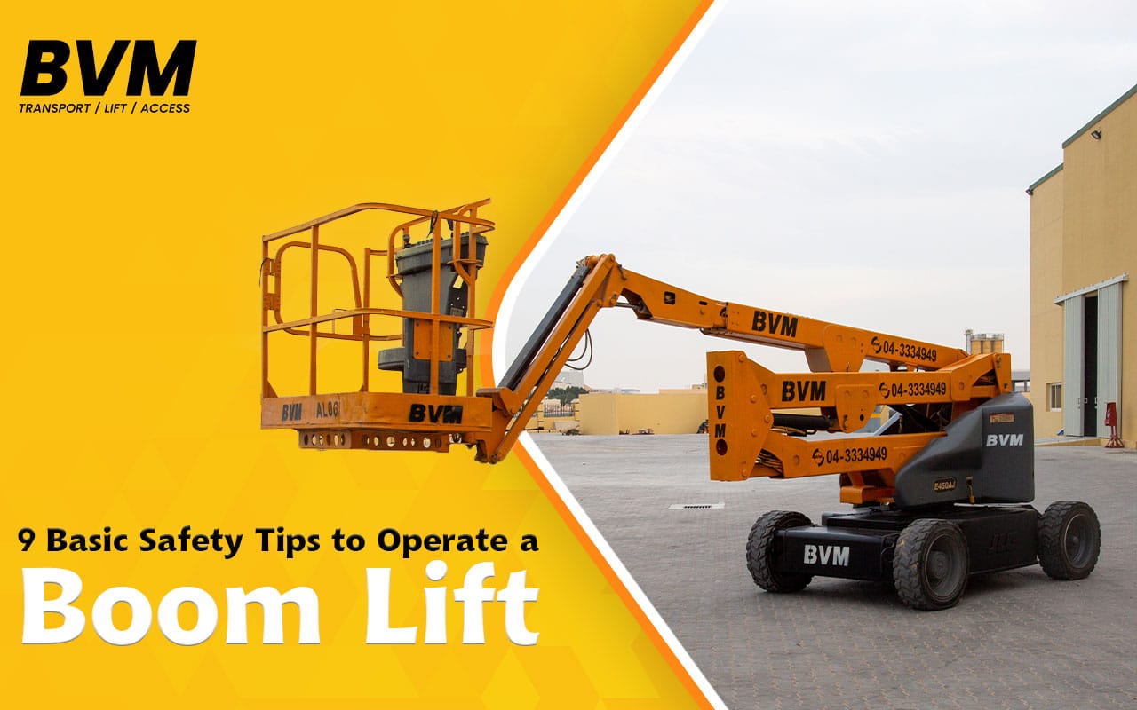 Basic Safety Tips to Operate a Boom Lift